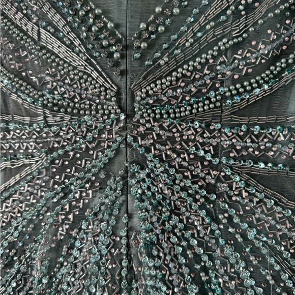 Beautiful Dubai turquoise/blue dress size 10 - Picture 11 of 12